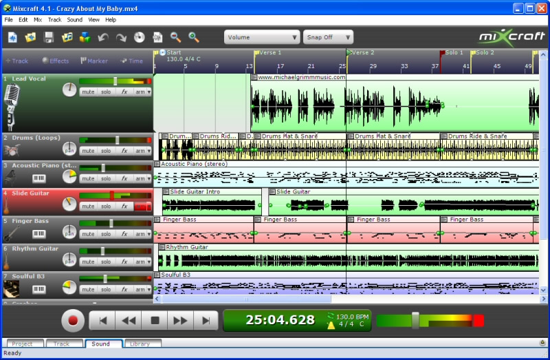 track code multitrack recording