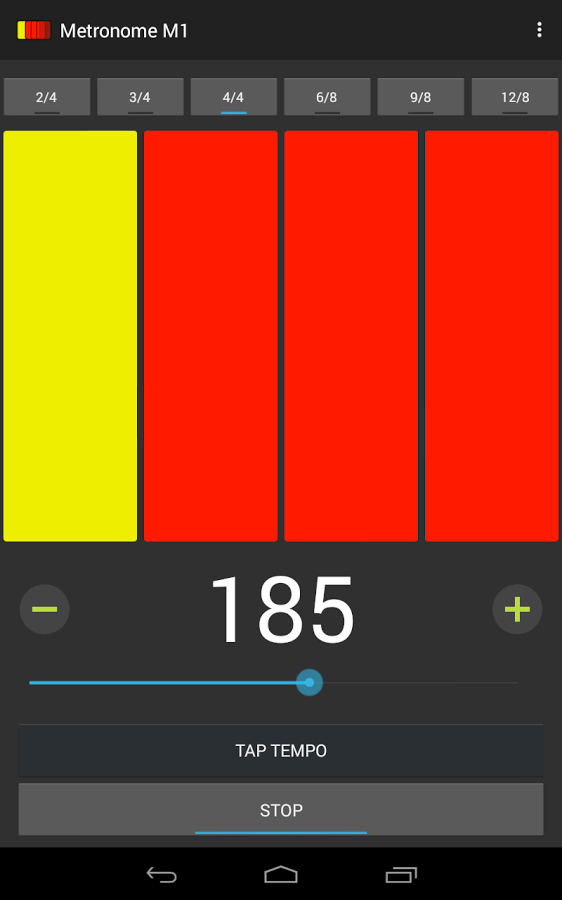 KVR: Metronome M1 for Android by JSplash Apps - Metronome for Android