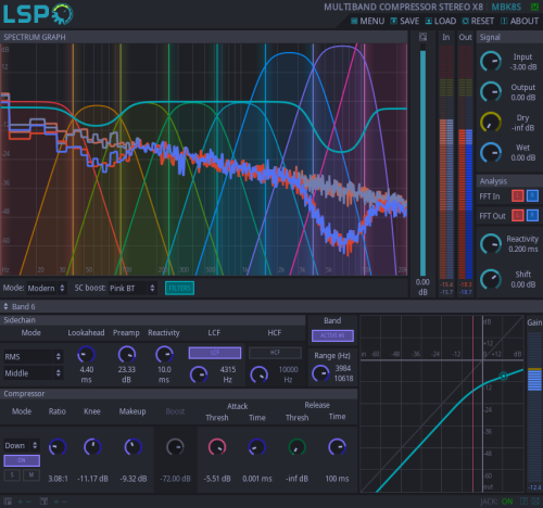 LSP Multiband Compressor By Linux Studio Plugins Project Lsp Plugin