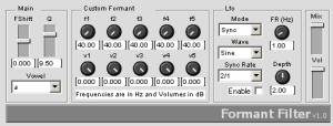 Formant filter