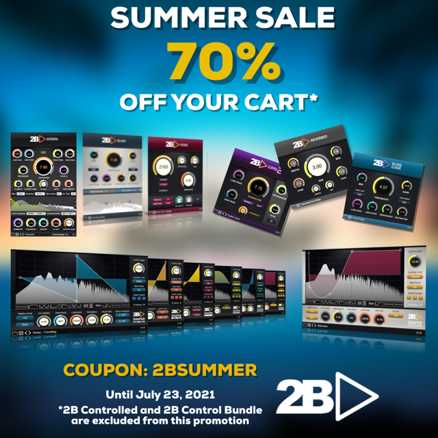 2B Played Music 70% Off Summer Sale