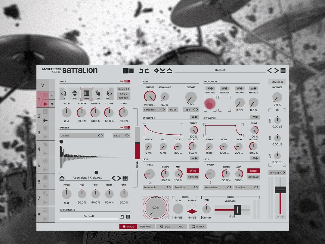Plugin Alliance releases Battalion, a new drum machine developed by Unfiltered Audio