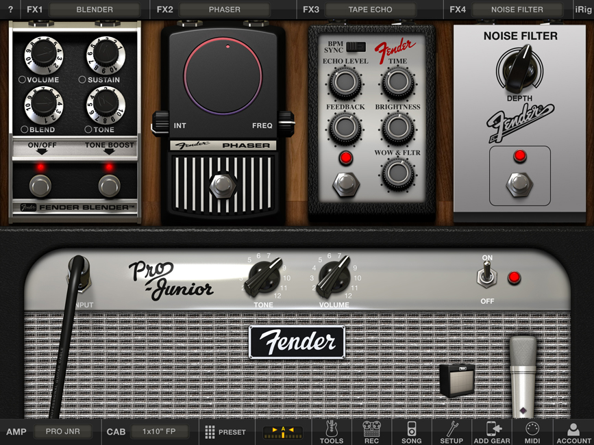 KVR: AmpliTube Fender for iPad by IK Multimedia - Guitar ...