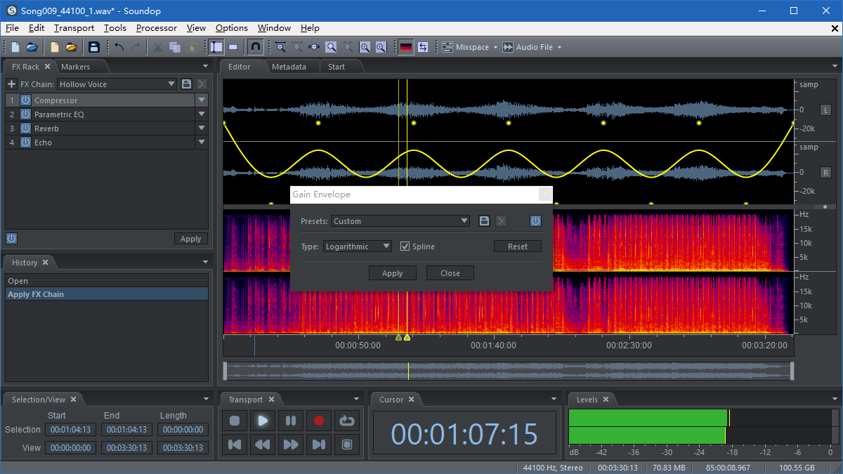 Soundop Audio Editor by Ivosight - Audio Editor Plugin Host VST VST3