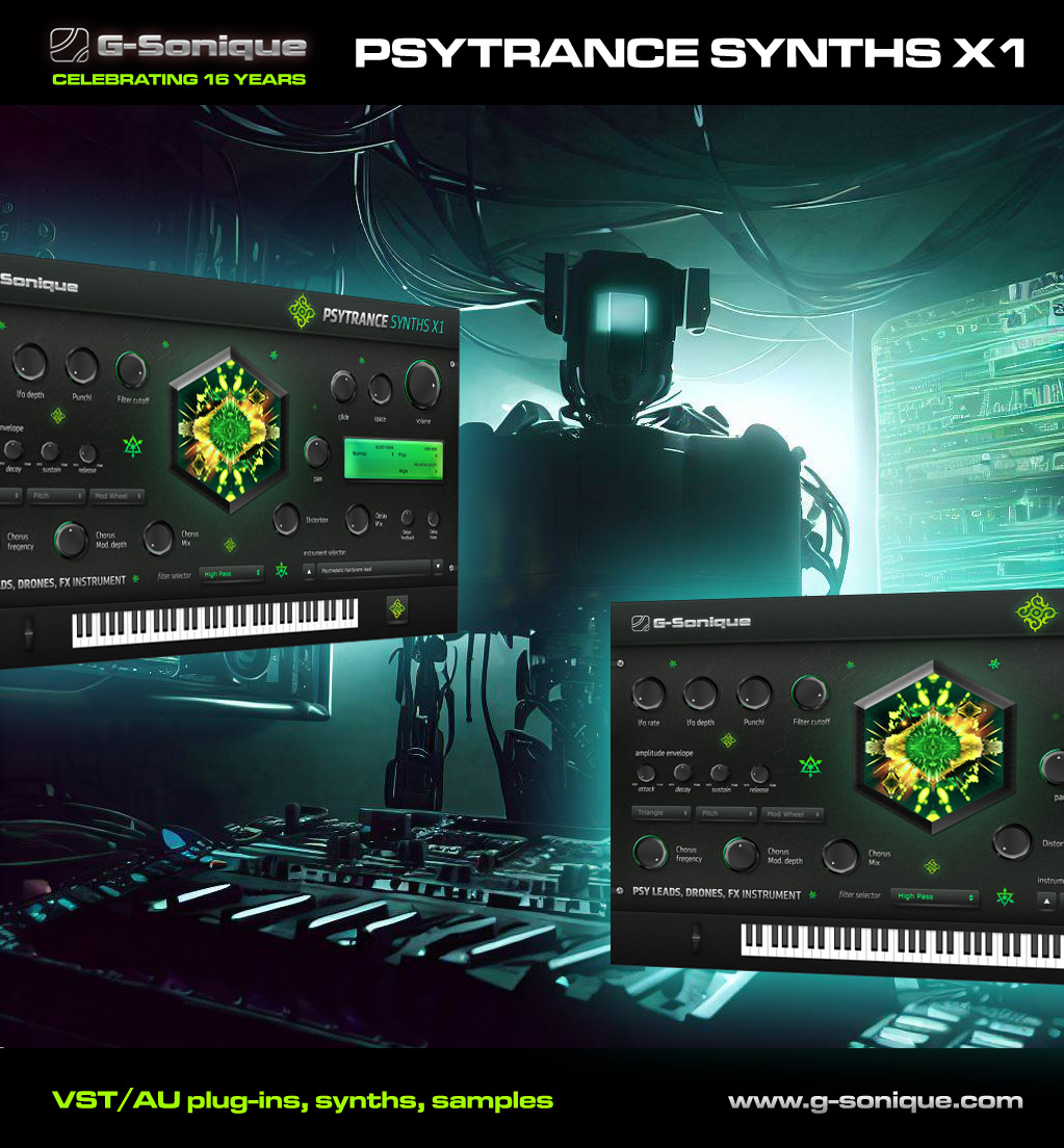 Psytrance Synths 8000 X1 By G-Sonique - Psytrance Plugin VST VST3 Audio ...