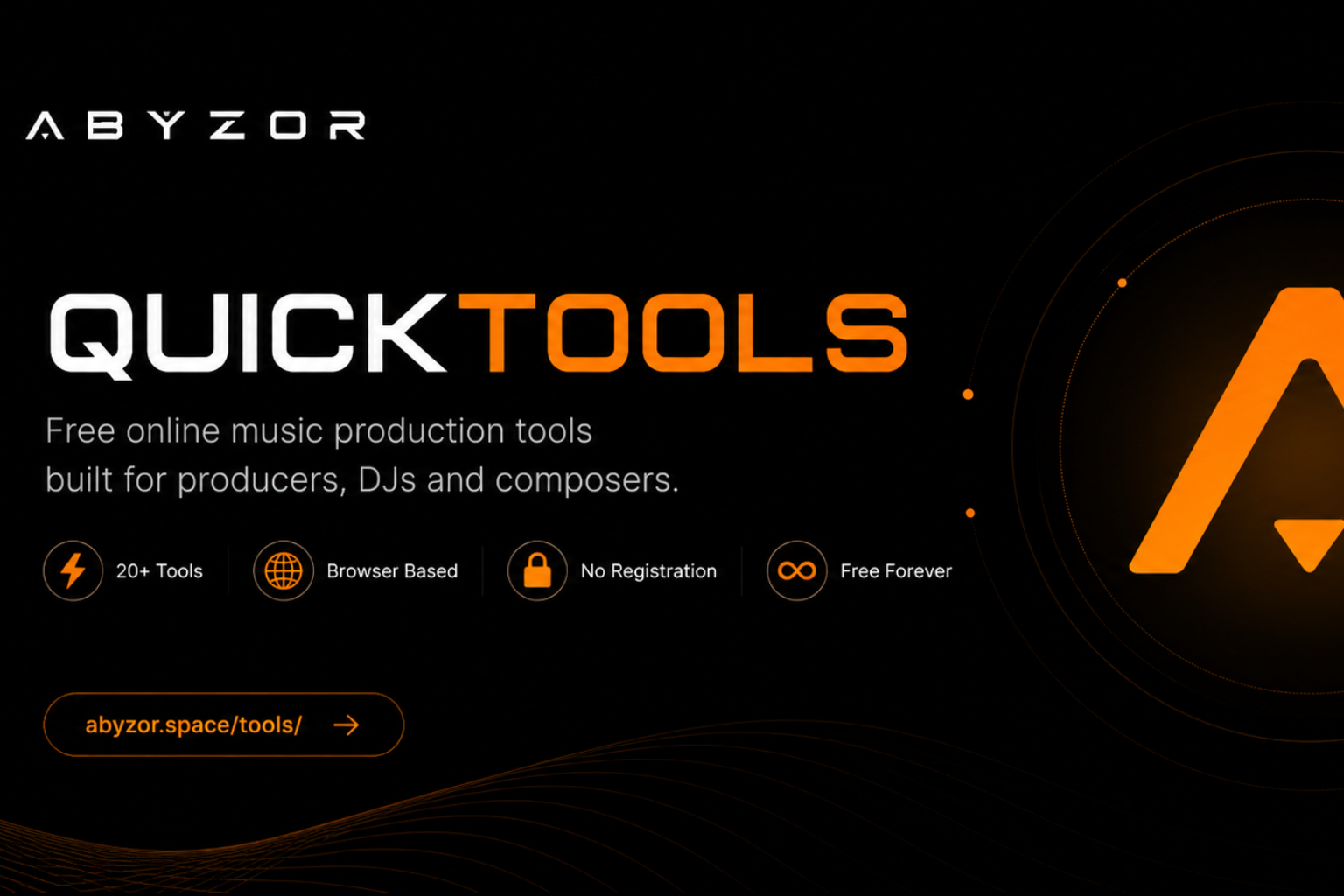 ABYZOR releases QuickTools - 20+ free browser-based music production tools