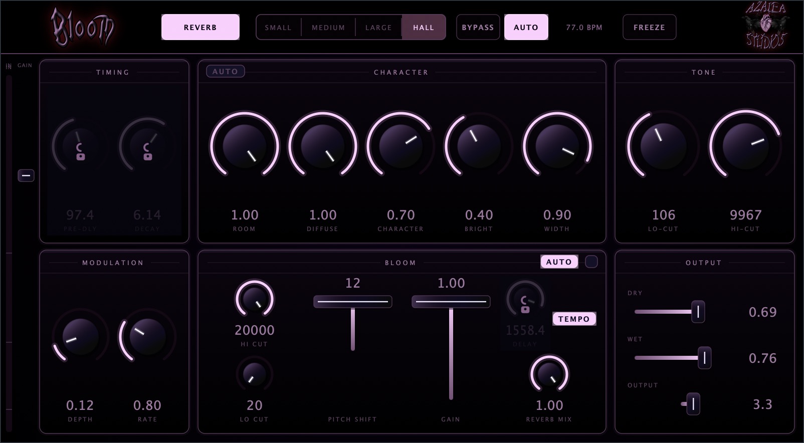 Azalea Studios' Bloom Revs Up Shimmer Reverb Game