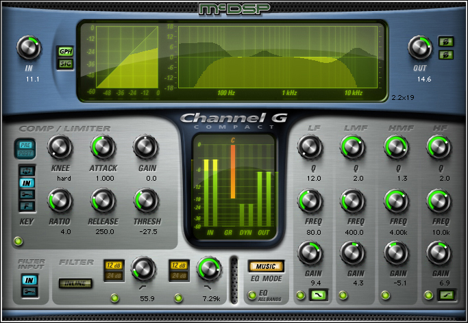 Channel G by McDSP - Dynamics (Compressor / Limiter) Plugin VST VST3 Audio  Unit AAX