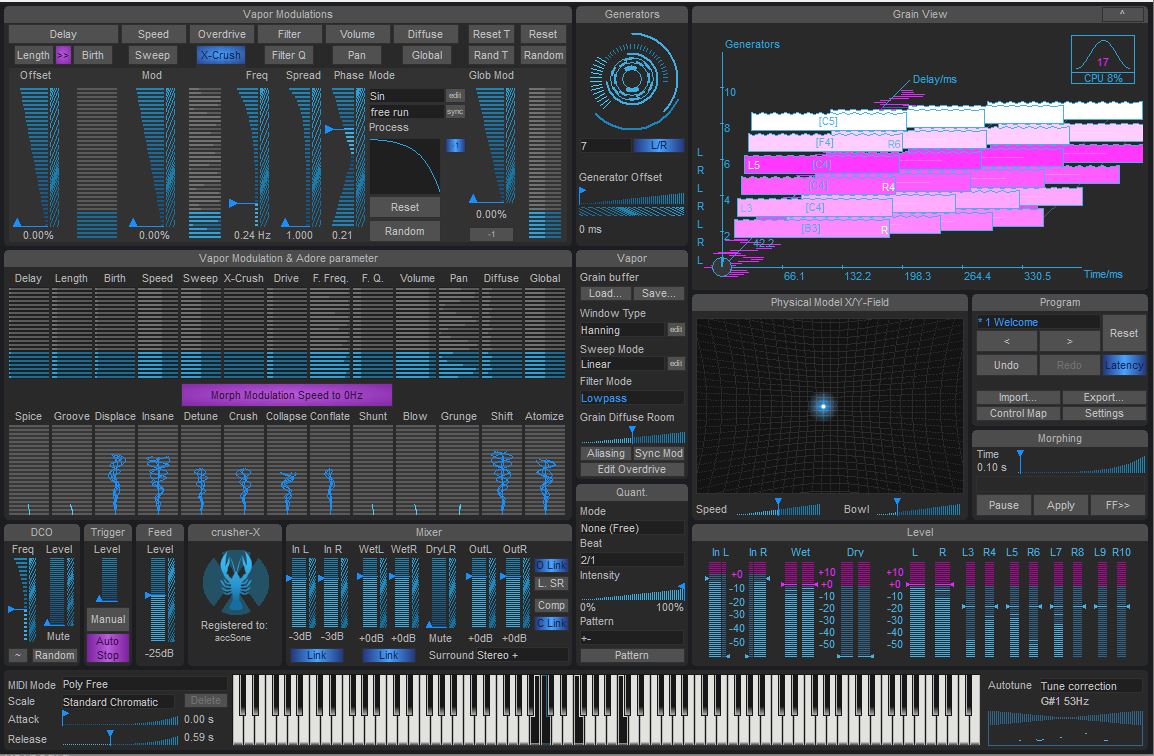 KVR crusherX by accSone Granular Synthesis Sound System VST Plugin and Audio Units Plugin