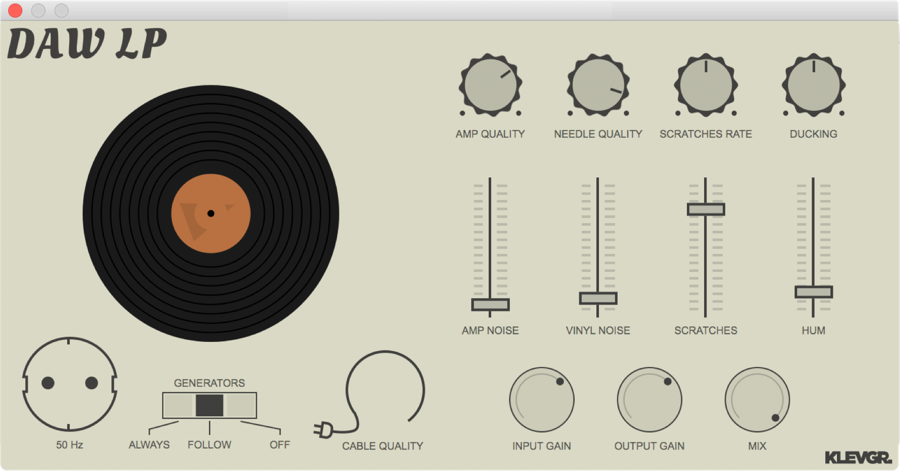 LP by Klevgränd - Vinyl Emulation VST Audio Unit AAX