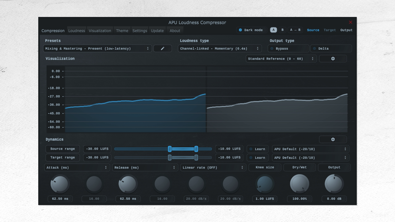 APU Software updates Loudness Compressor and Loudness Meter to v2.4.0