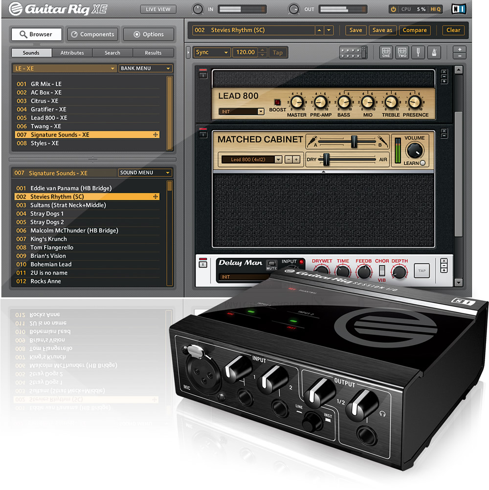 KVR Native Instruments announces Guitar Rig Session and