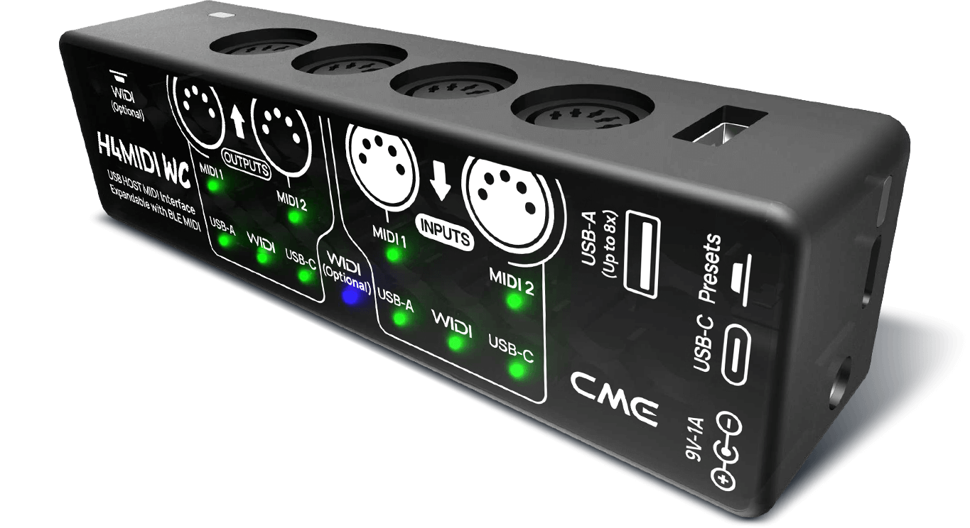 CME launches H4MIDI WC and U4MIDI WC: Advanced MIDI Interfaces