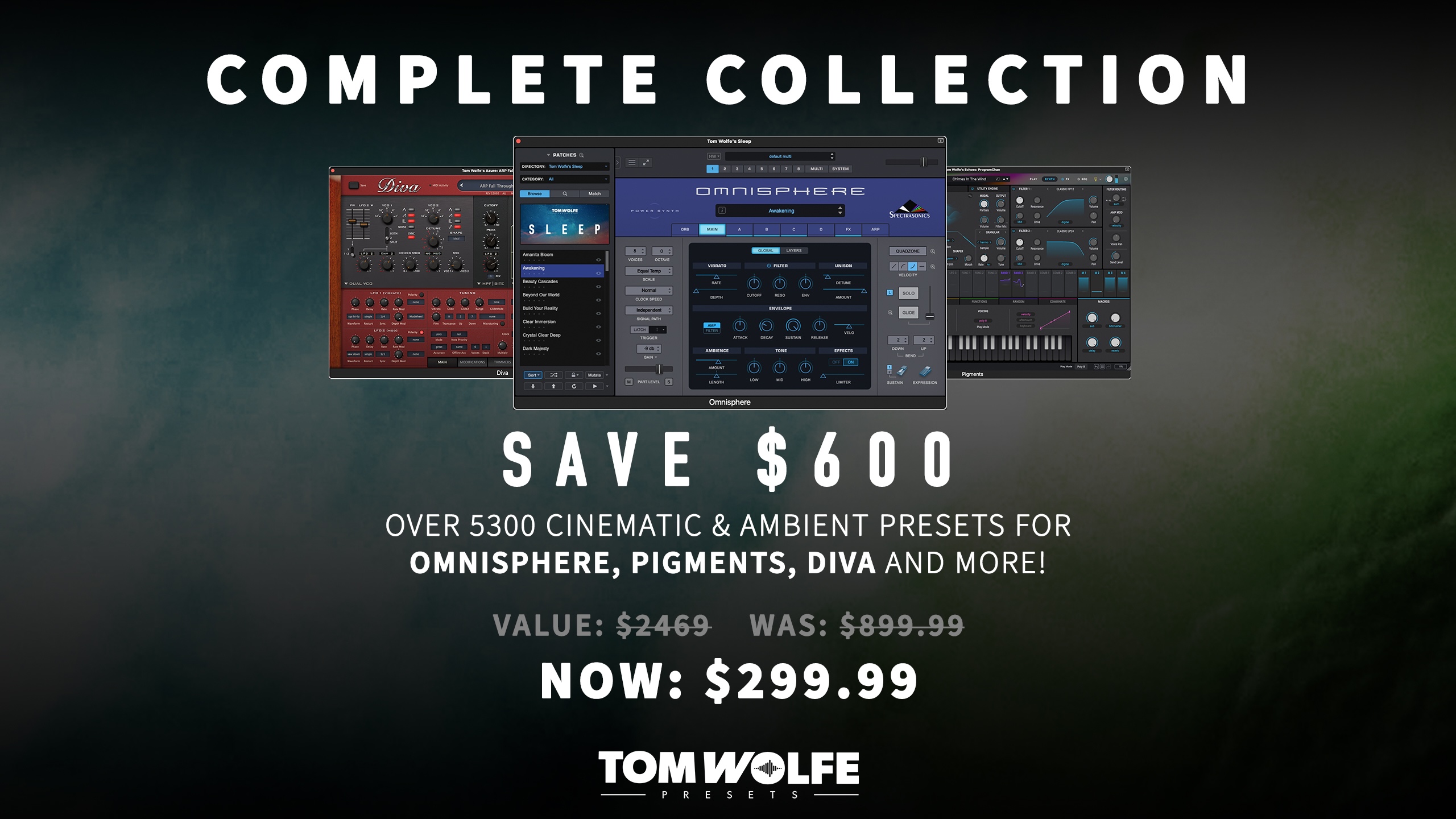 Tom Wolfe Presets: Complete Collection Four-Day Sale for $299.99 – Last Chance Until Black Friday