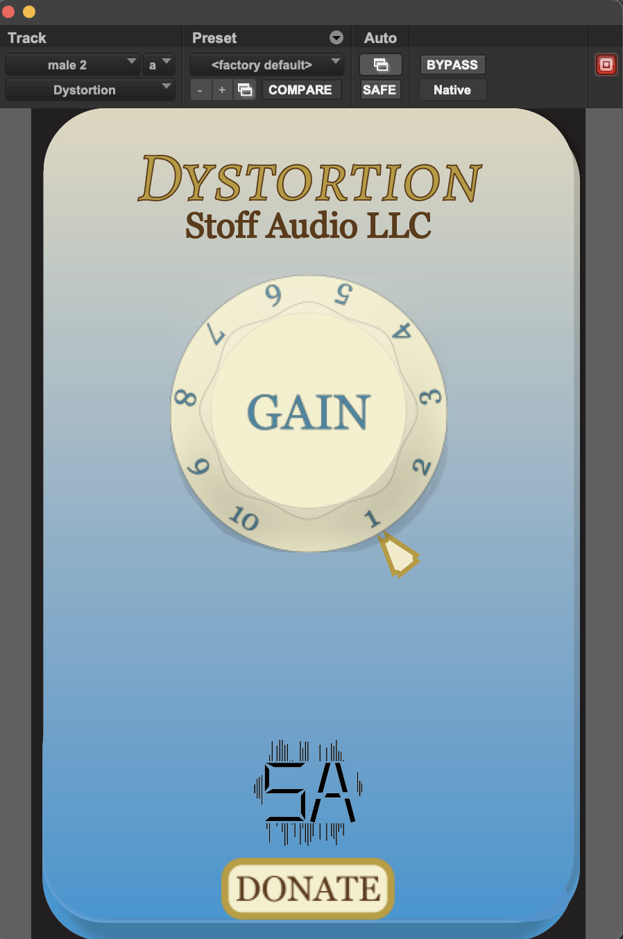 tankskib Ved gøre ondt Dystortion (Plugin) by Stoff Audio - Software Plugin VST3 Audio Unit AAX