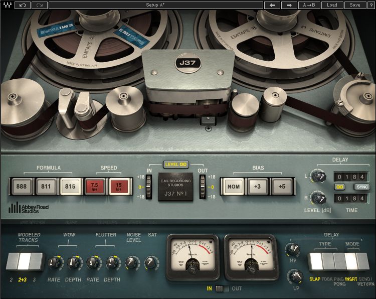 Abbey Road J37 Tape By Waves Tape Saturation Plugin Vst Vst3 Audio Unit Aax Rtas