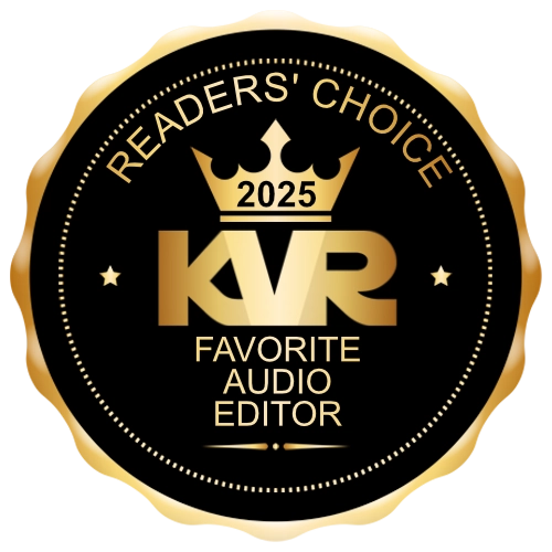 Favorite Audio Editor - Best Audio and MIDI Software - KVR Audio Readers' Choice Awards 2025