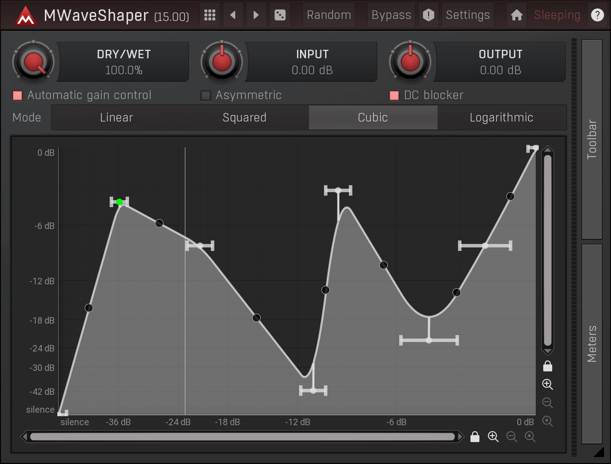 MWaveShaper by MeldaProduction - Waveshaper Plugin VST VST3 Audio Unit AAX