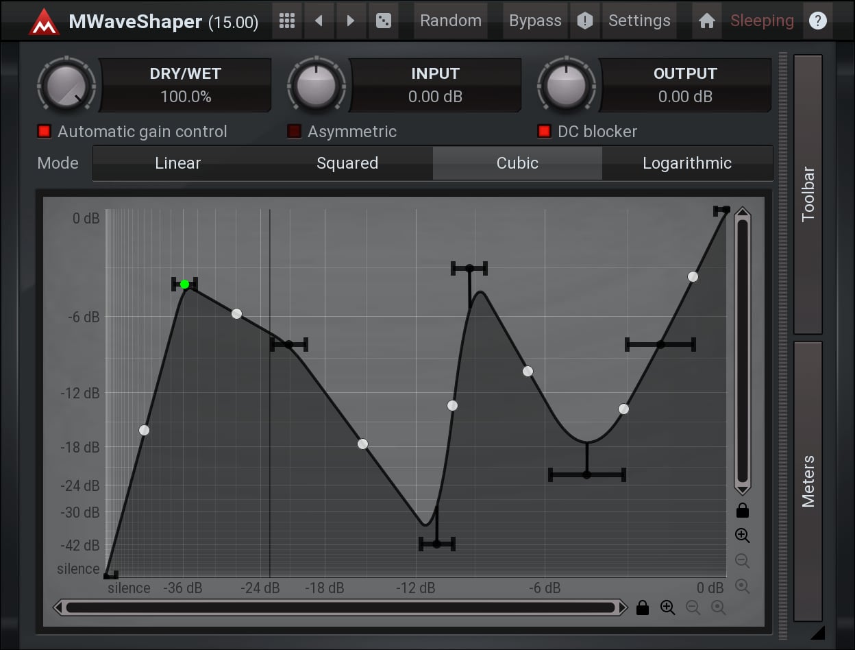 MWaveShaper by MeldaProduction - Waveshaper Plugin VST VST3 Audio Unit AAX