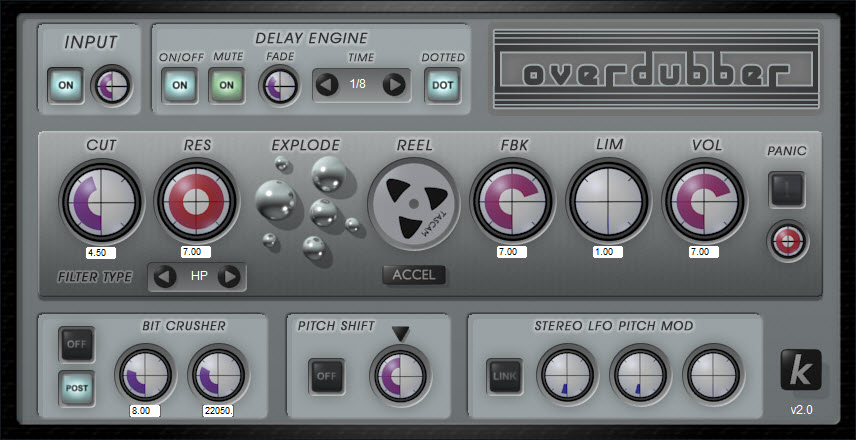 KVR: OverDubber 2 by KlangLabs - Delay / Echo VST Plugin