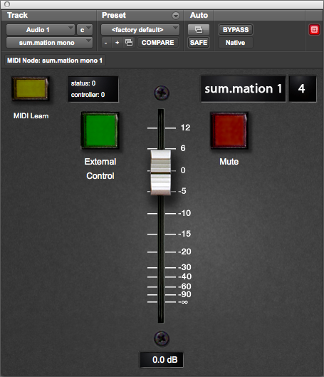 chauffør Luksus Krudt sum.mation by Greiner Engineering Tools - Automated Analog Summing Plugin  VST Audio Unit AAX