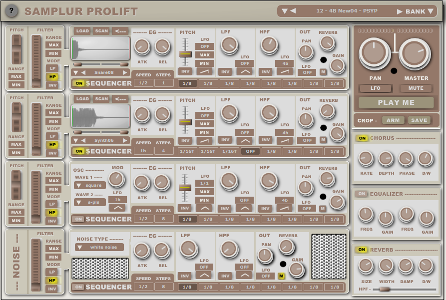 Samplur PROLIFT By Psytrance Plugins - Lifter Plugin VST VST3 Audio Unit