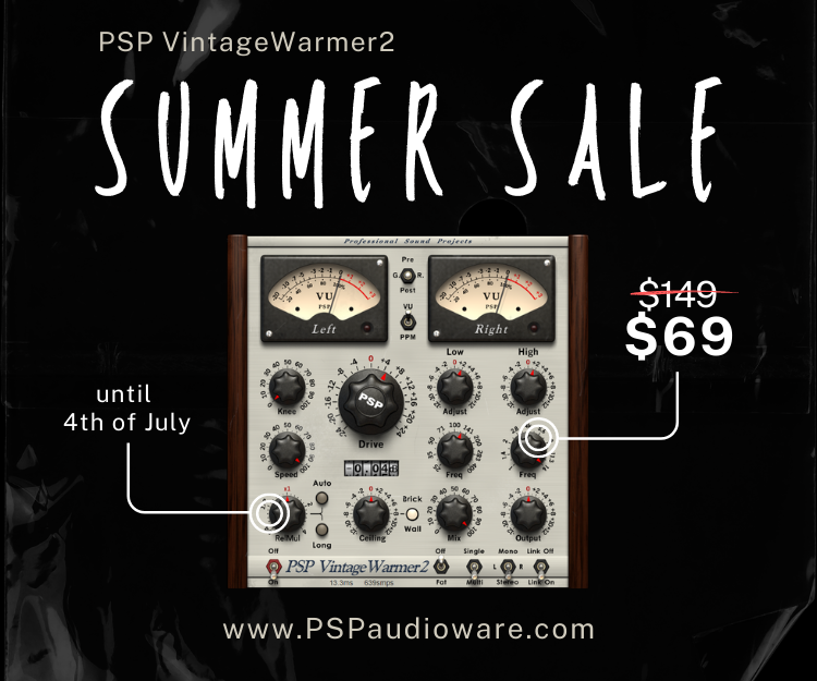 Diverse parallel morbiditet PSPaudioware Summer Sale - 50% Off PSP VintageWarmer