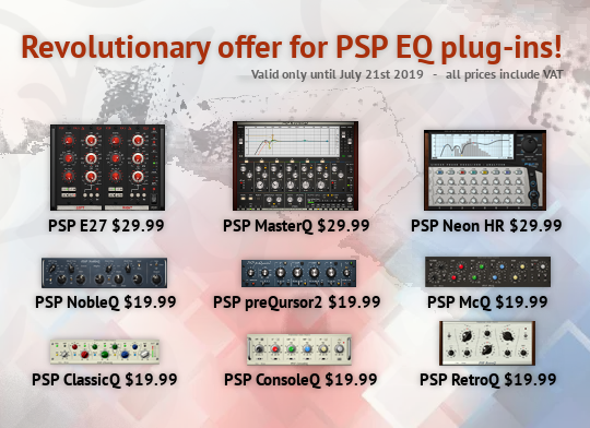 PSP EQ Plug-ins "Revolutionary Offer" - Save up