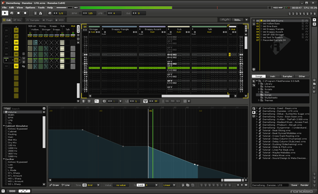 Renoise is a complete, expandable Digital Audio Workstation (DAW). 