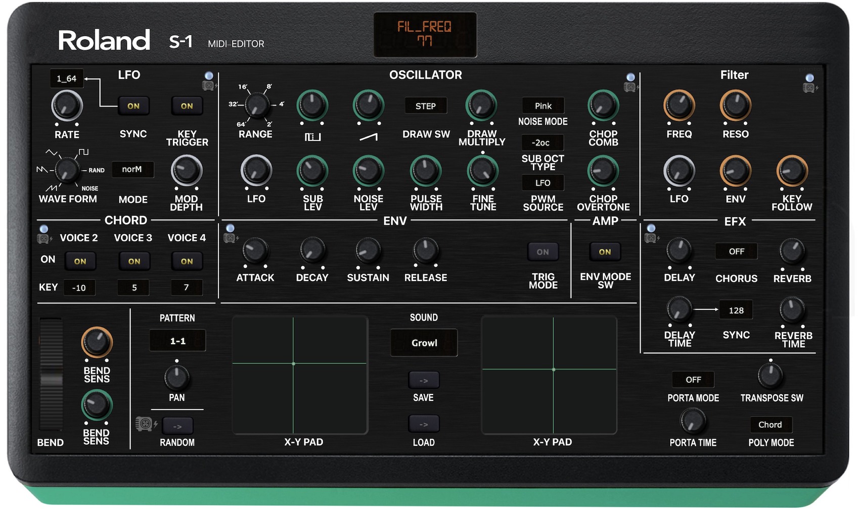 Roland AIRA Compact S-1 Tweak Synth Editor and Soundbank as VST