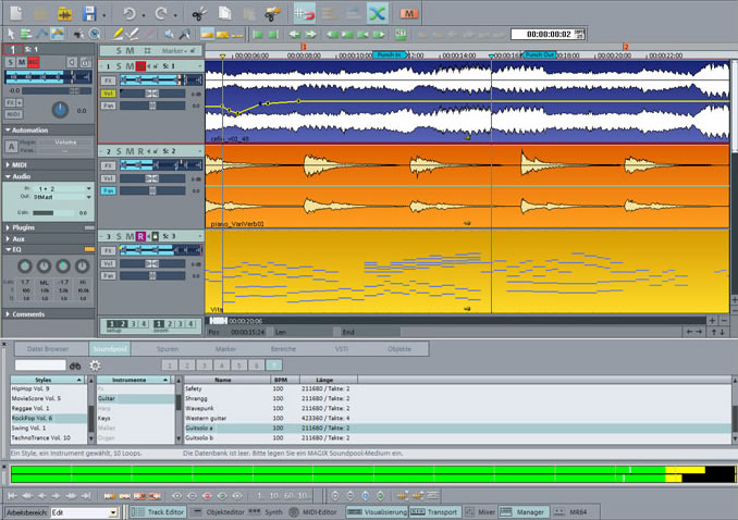Samplitude Music Studio by MAGIX - Sequencer / Multitrack Plugin Host VST  VST3