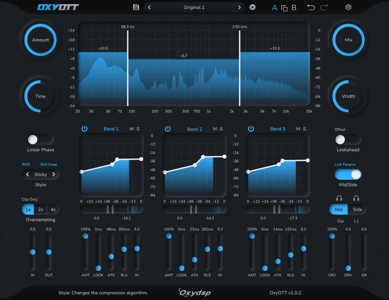 OxyOTT By OxyDSP - OTT Plugin VST3 Audio Unit