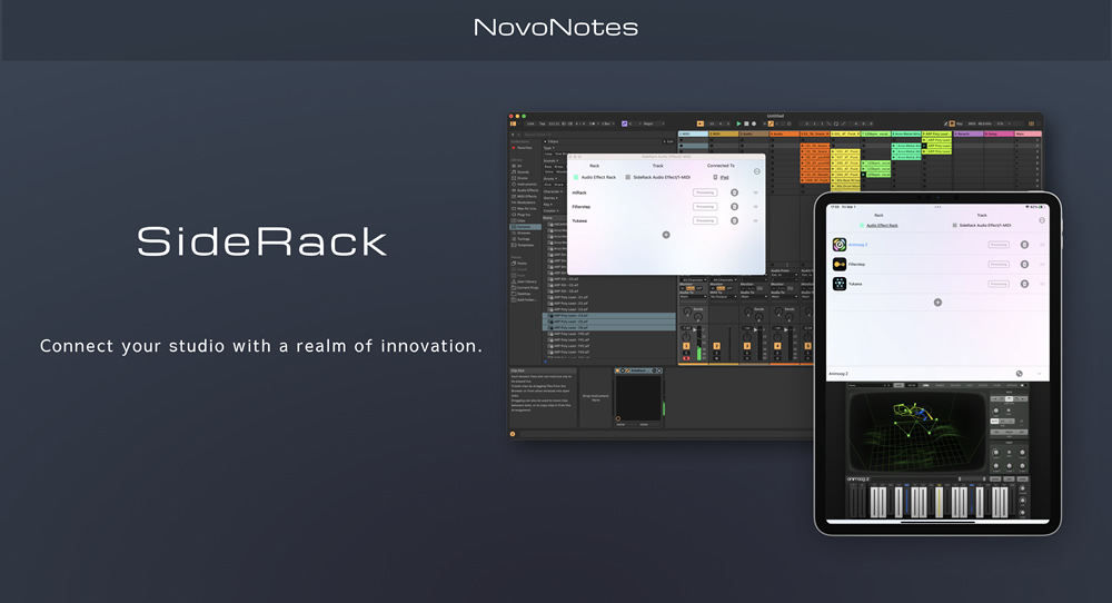 NovoNotes updates SideRack to v1.7.0 - Latency Adjustment Now Available