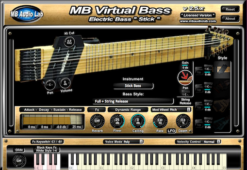 MB Virtual Bass Electric by MB Audio Lab - Bass Plugin VST VST3