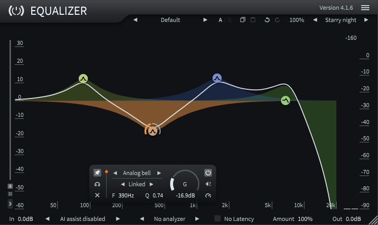 Toneboosters updates Equalizer to v4.1.9 adds analog circuitry modelling