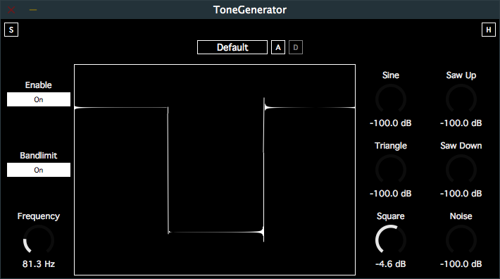 Generator SocaLabs - Tone Generator Plugin VST Audio Unit