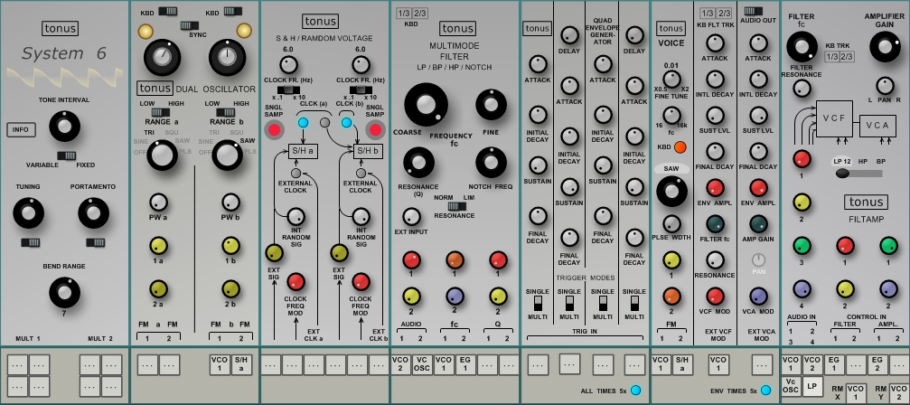 KVR: tonus System 6 by KBplugs - Synth (Subtractive) VST Plugin for Windows