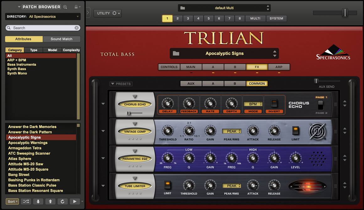 Trilian by Spectrasonics - Total Bass Module Plugin VST VST3 Audio 