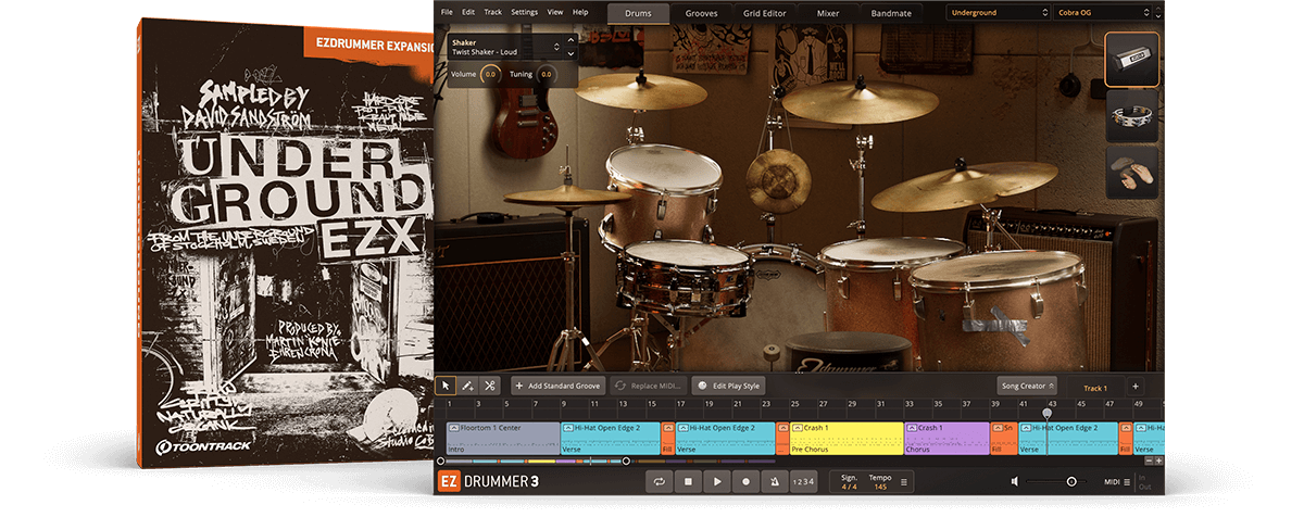 Toontrack announces Underground EZX for EZDrummer and Superior