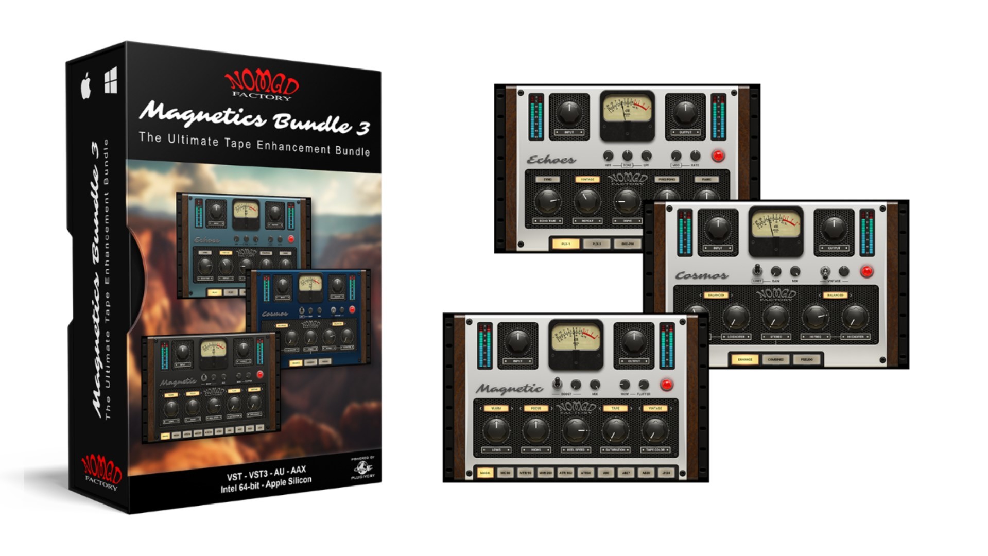 Nomad Factory releases Magnetic, Cosmos, Echoes and the Magnetics Bundle v3.0