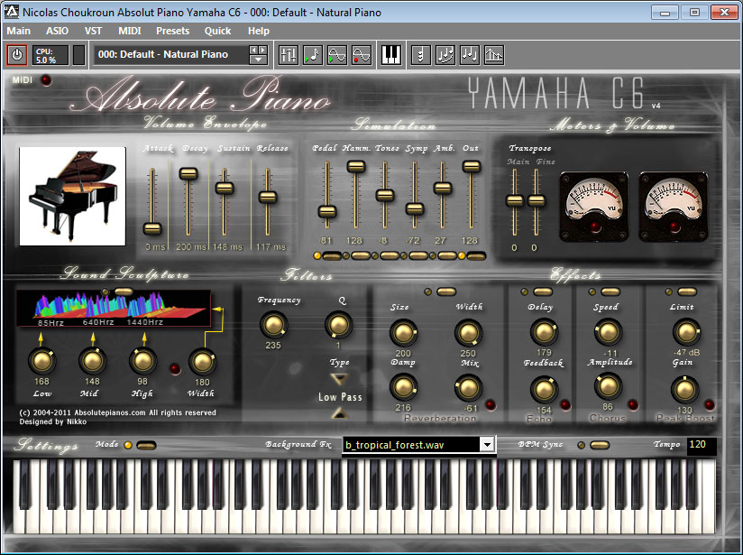 Absolute Piano Virtual Yamaha C6 By Nikkoid Piano Keys Vst
