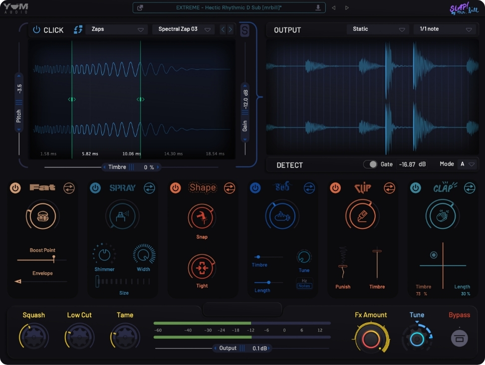 Slap! by Mr. Bill by Yum Audio - Transient Designer Plugin VST3 Audio ...