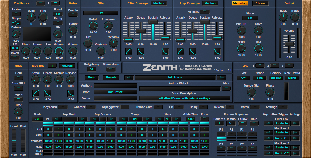 T-Force Zenith by Mastrcode Music - Synth Plugin VST3