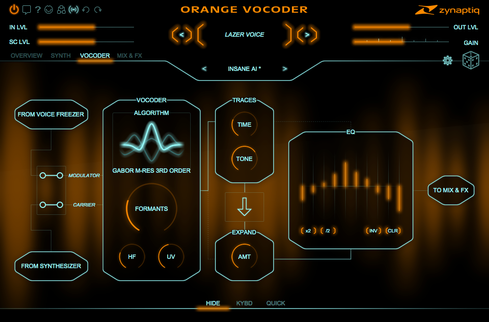 Оранжевый вокодер. Orange VST. Vocoder. Плагины от Zynaptiq.