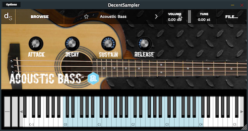 Acoustic Bass for Decent Sampler