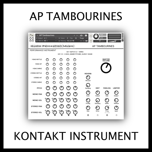 AP Tambourines by Audio Perception Music Tambourine