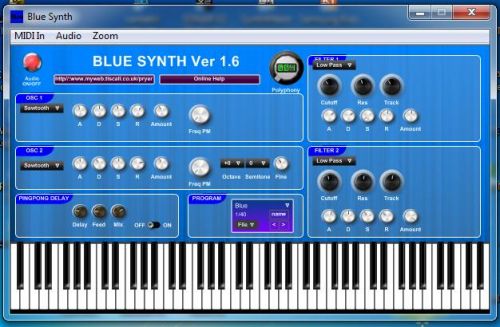 Blue Synth - Pulse width modulation