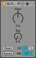 DJ Filter Control