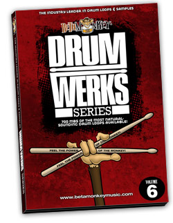 Drum Werks VI | Studio Rock, Pop Rock Drum Loops, Samples