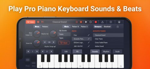 Piano Keyboard & AUv3 Beat Pad Pro